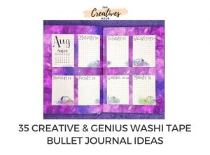 Creative Washi Tape Bullet Journal Ideas