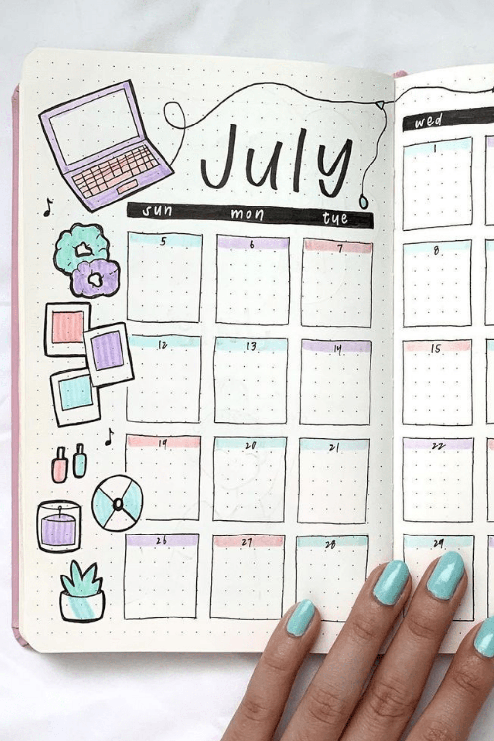 35 July Bullet Journal Layouts And Ideas To Inspire You