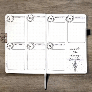 40 Bullet Journal Weekly Spread Ideas To Inspire You - The Creatives Hour