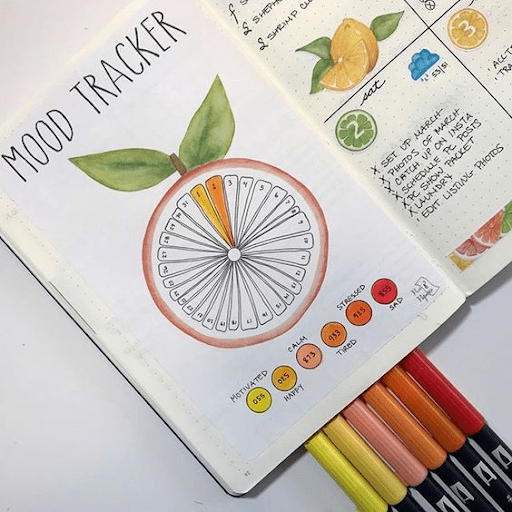 24 Best Bullet Journal Mood Tracker For Inspiration