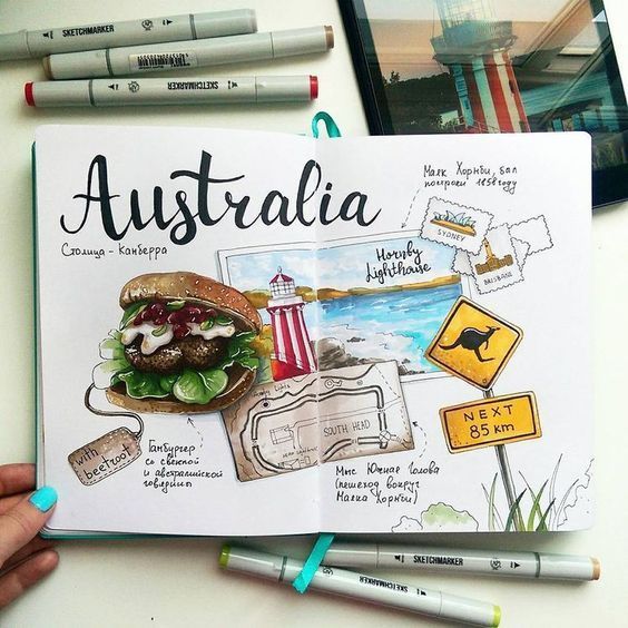 Australia travel journal ideas