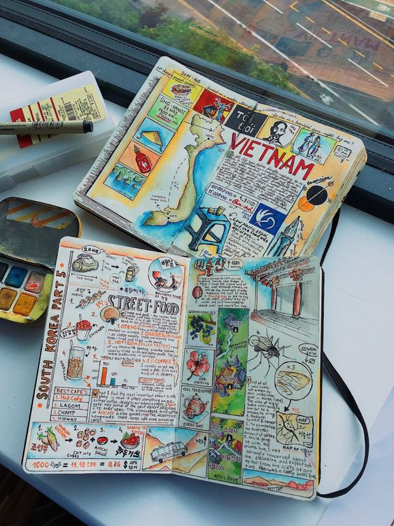 illustrated travel diary