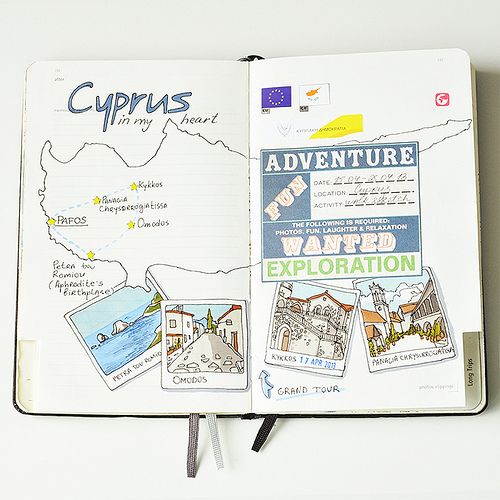 map layout travel scrapbook