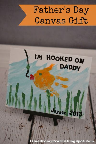 handprint fish fathers day card