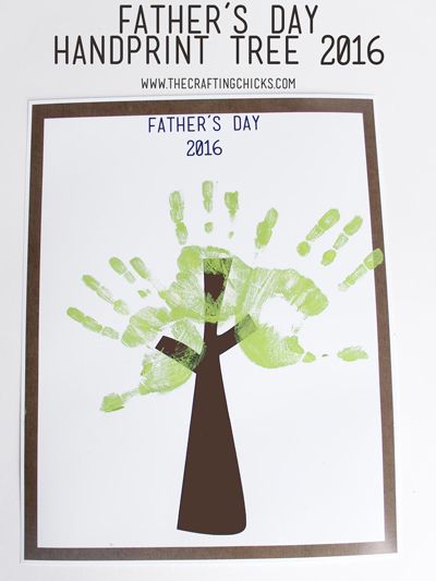 handprint card for father