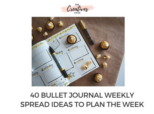 bullet journal weekly spread