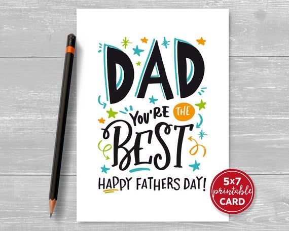 dad you are the best card