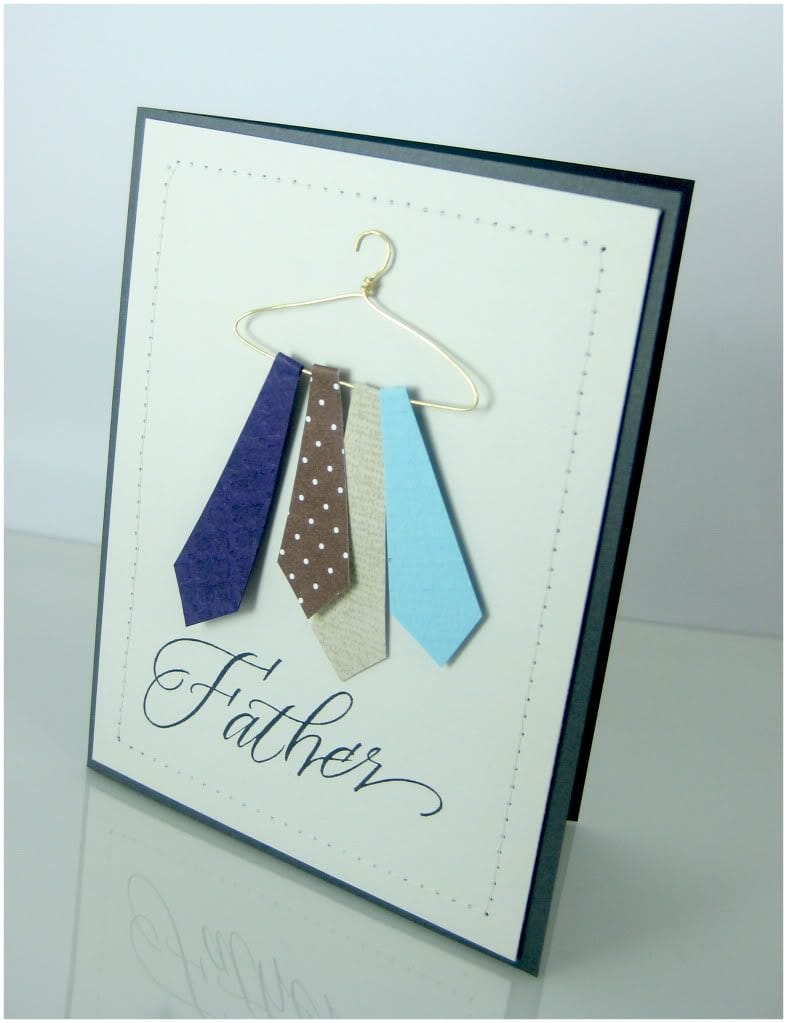 diy tie card for dad