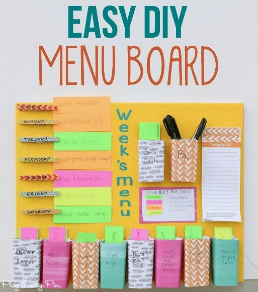 menu board easy diy home projects 