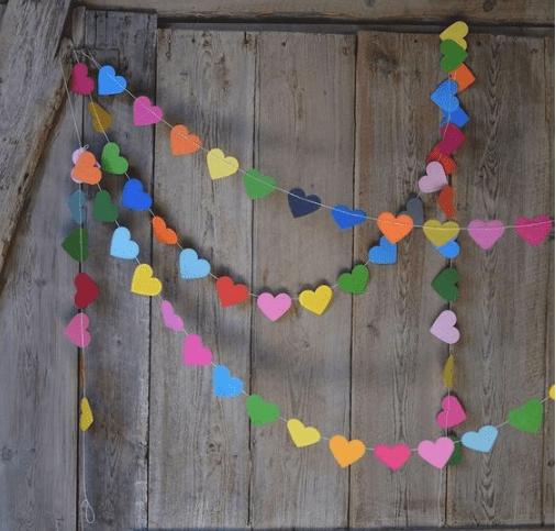 easy diy paper garland home project 