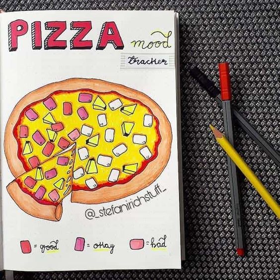 pizza mood tracker ideas