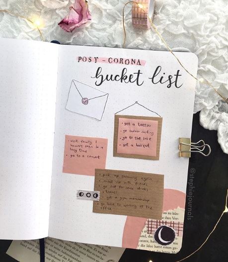 bullet journal bucket list