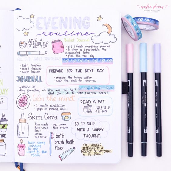 55 Bullet Journal Pages Ideas For Your Bujo - The Creatives Hour