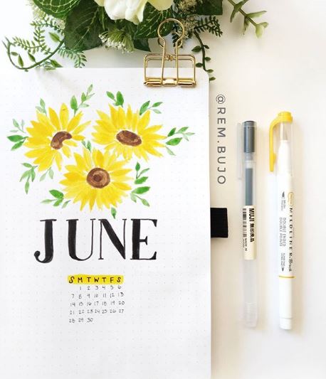 55 Bullet Journal Pages Ideas For Your Bujo - The Creatives Hour