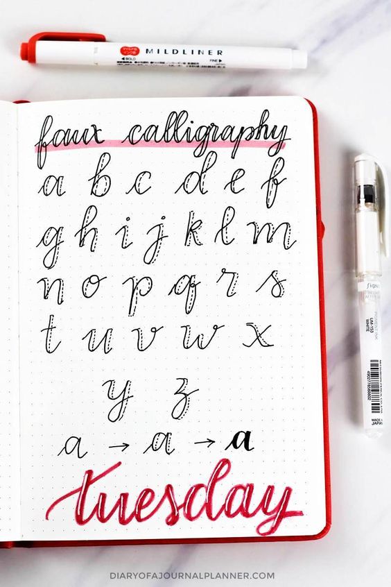 20 Best Bullet Journal Fonts For Your Bujo Pages