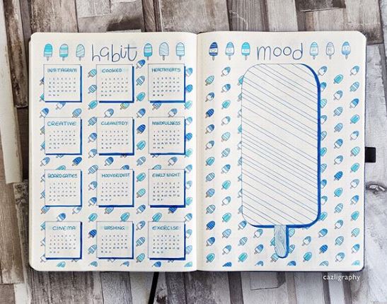 july bullet journal ideas