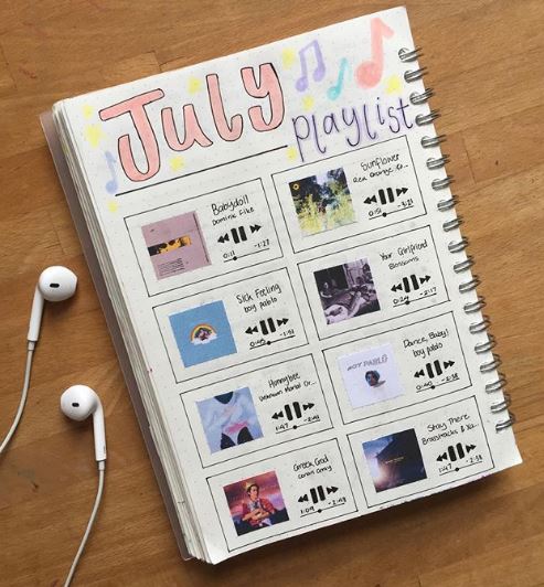 july playlist tracker