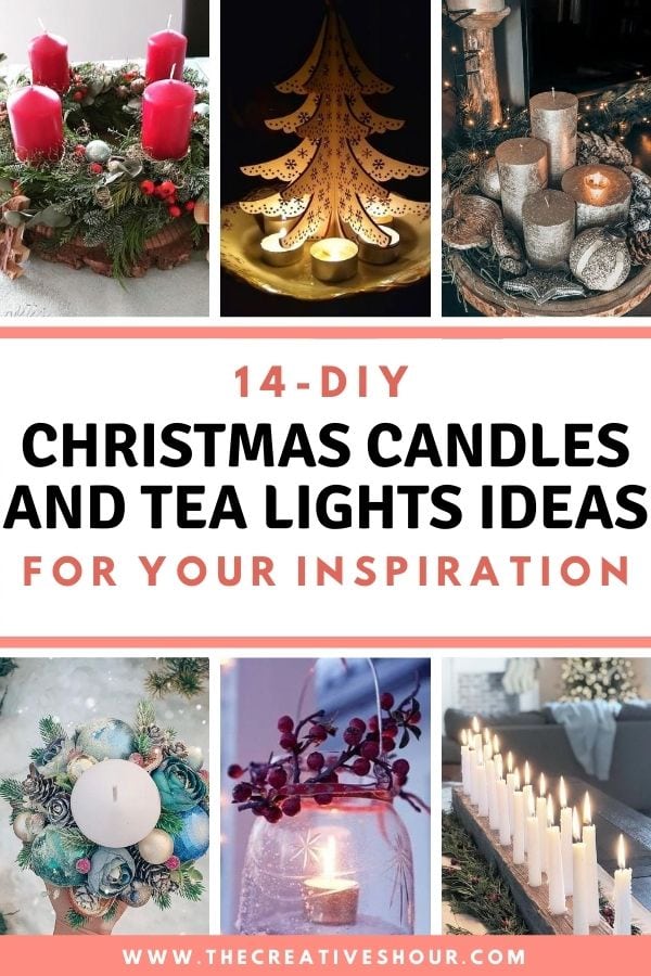 14 DIY Christmas Candles