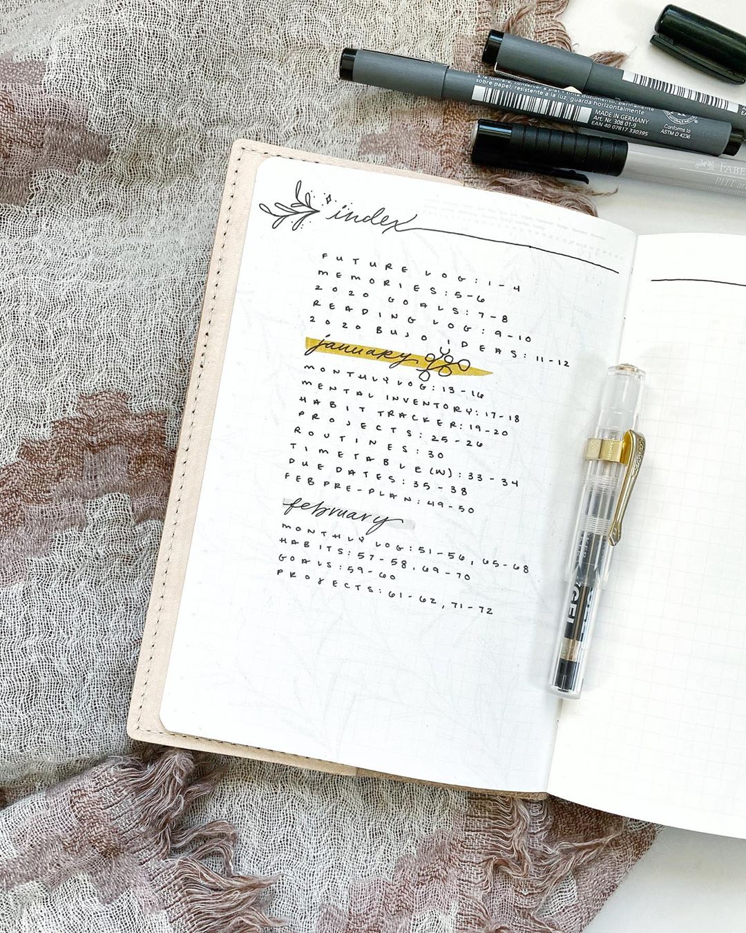 The Bullet Journal Index 17 Tips and Ideas for Inspiration