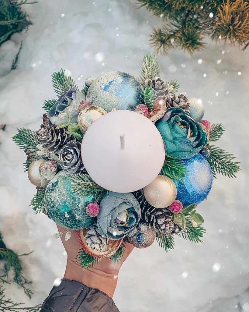 DIY Christmas Candle