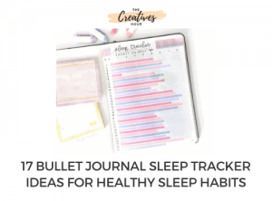 bullet journal sleep trackers