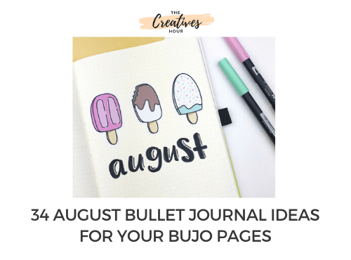 August bullet journal