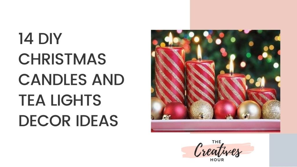 diy christmas candle decor