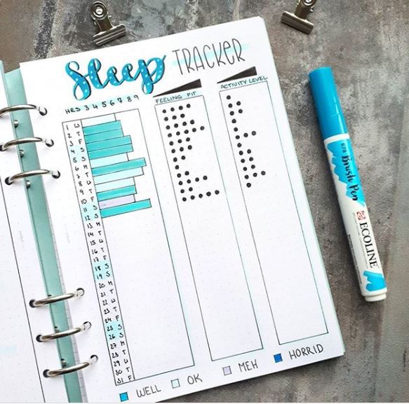 17 Bullet Journal Sleep Tracker Ideas For Healthy Sleep Habits - The ...