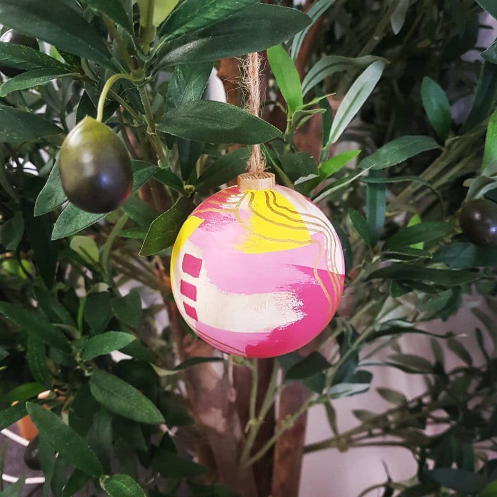 Christmas Hand Painted Baubles Idea