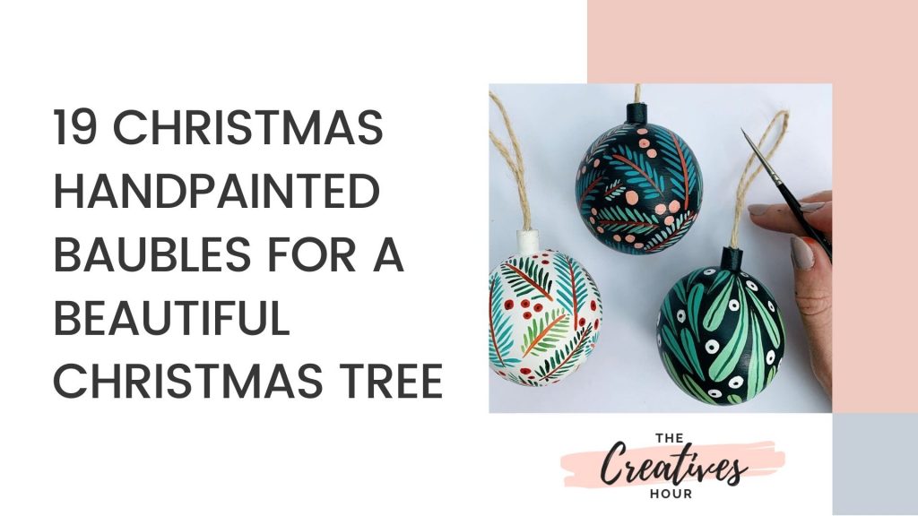 Christmas Hand Painted Baubles Idea