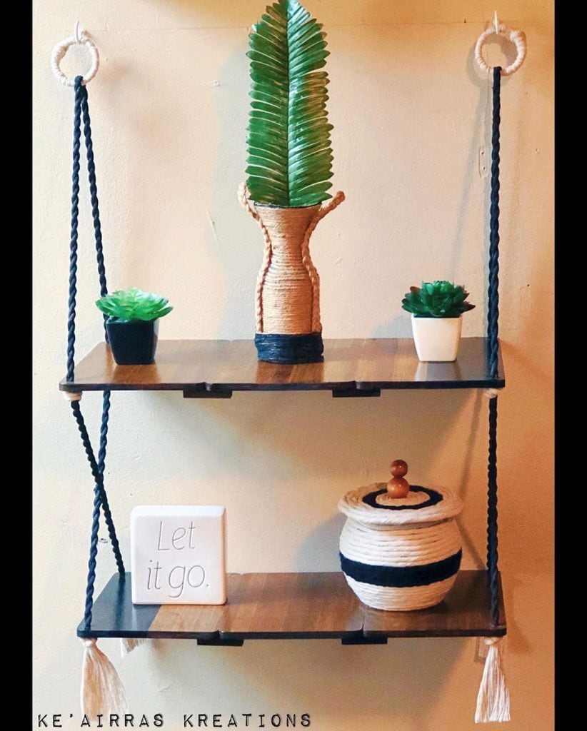 22 DIY Hanging Shelves and Decoration Ideas
