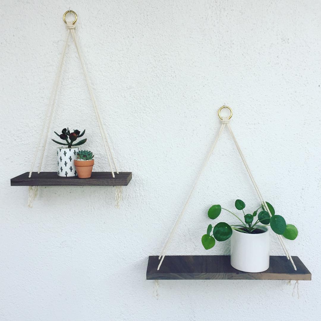 22 DIY Hanging Shelves and Decoration Ideas