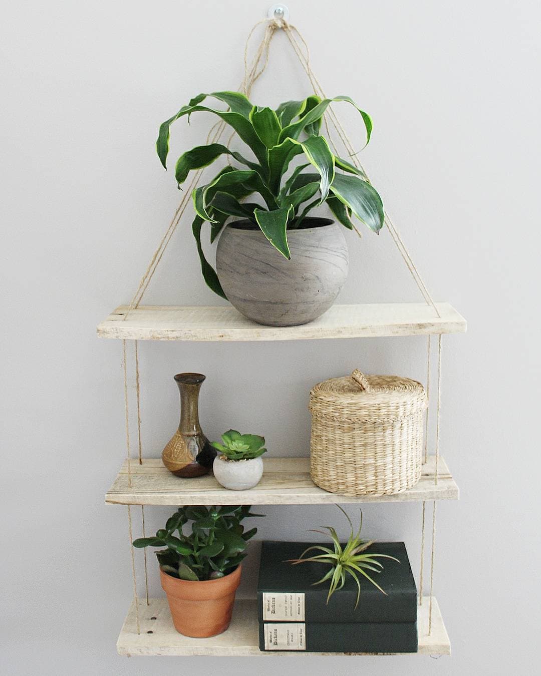 22 DIY Hanging Shelves and Decoration Ideas