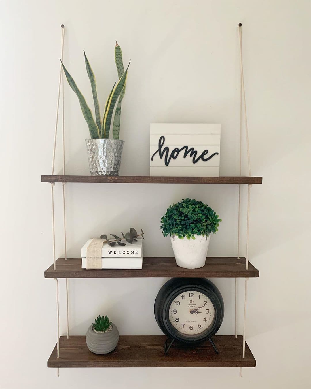 22 DIY Hanging Shelves and Decoration Ideas