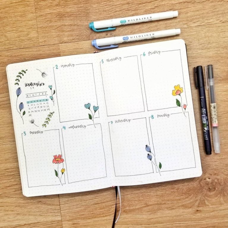 30 September Bullet Journal Ideas To Plan The Month