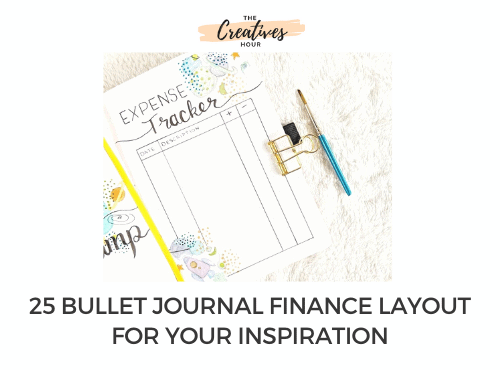 bullet journal finance layout