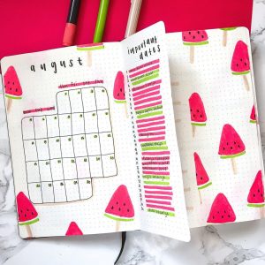 How To Plan Watermelon Bullet Journal Theme?