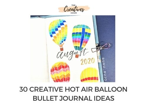 hot air balloon bullet journal