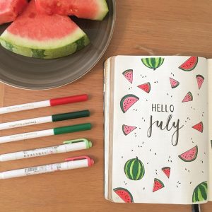 How To Plan Watermelon Bullet Journal Theme?