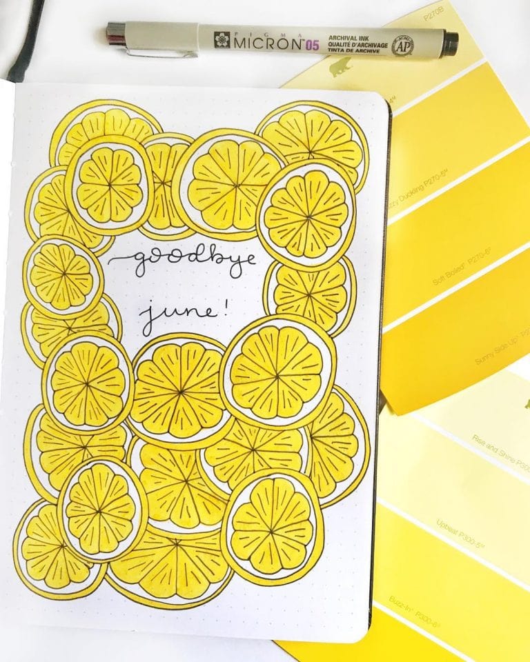 How To Create A Bullet Journal Lemon Theme?