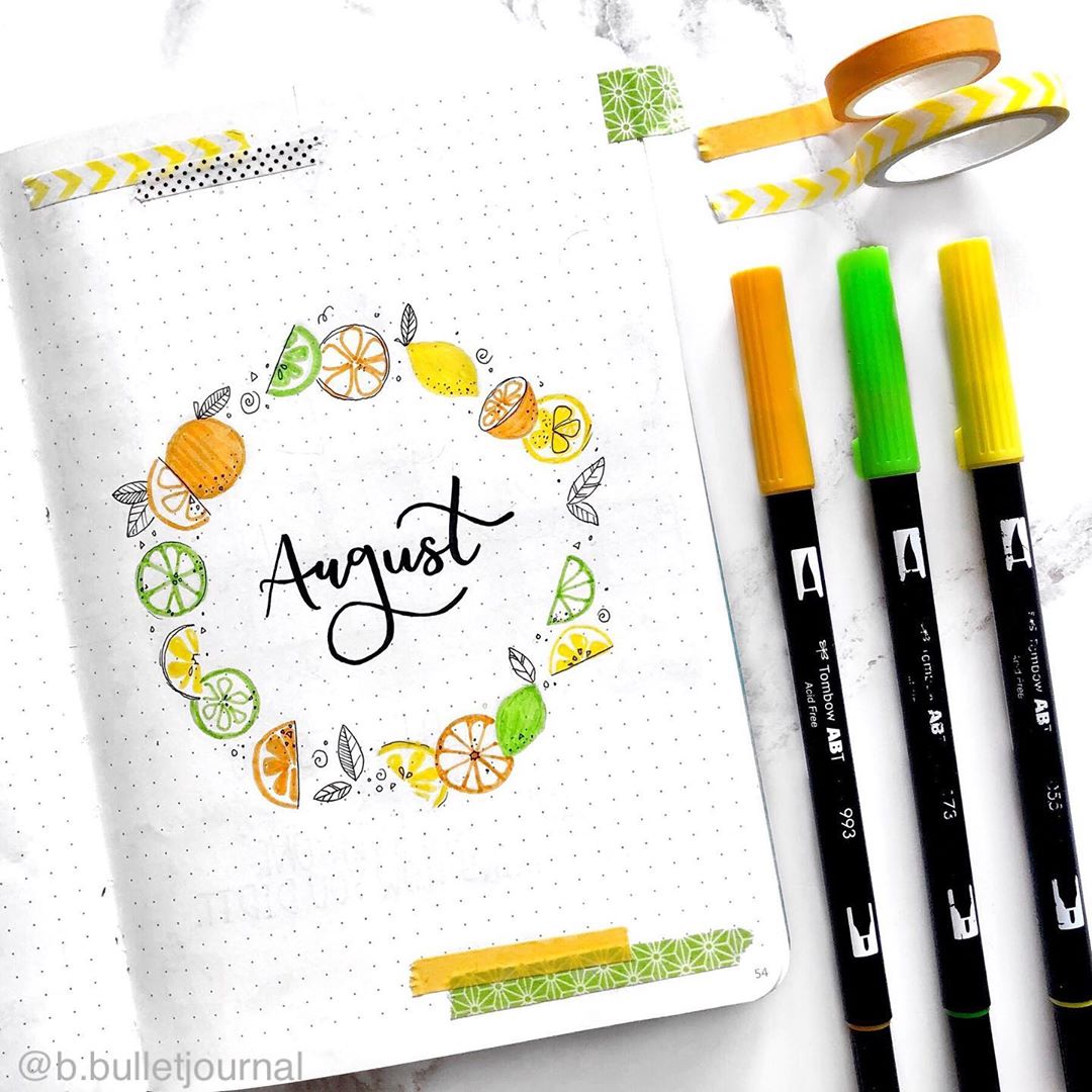 How To Create A Bullet Journal Lemon Theme?