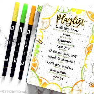 How To Create A Bullet Journal Lemon Theme?