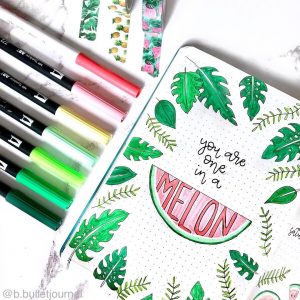 How To Plan Watermelon Bullet Journal Theme?