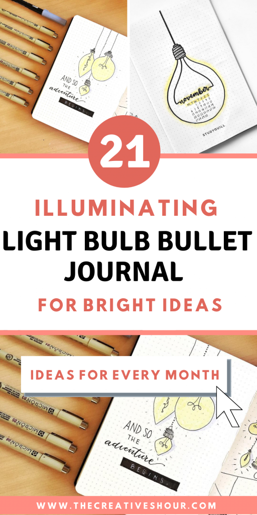 Light Bulb Bullet Journal Ideas