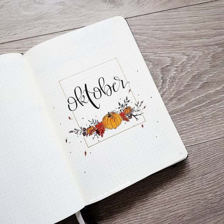 35 Fall Bullet Journal Ideas To Welcome The New Season