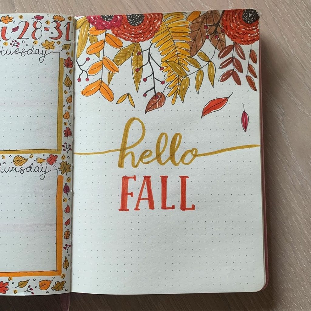 Fall Vibes Notebook Journal: Fall Season Notebook Journal