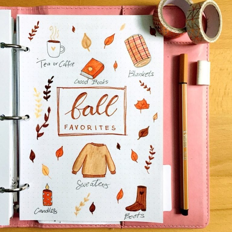 35 Fall Bullet Journal Ideas To Welcome The New Season 3254