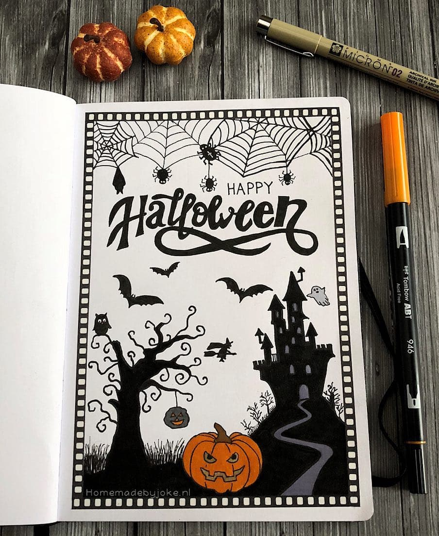 journal writing halloween