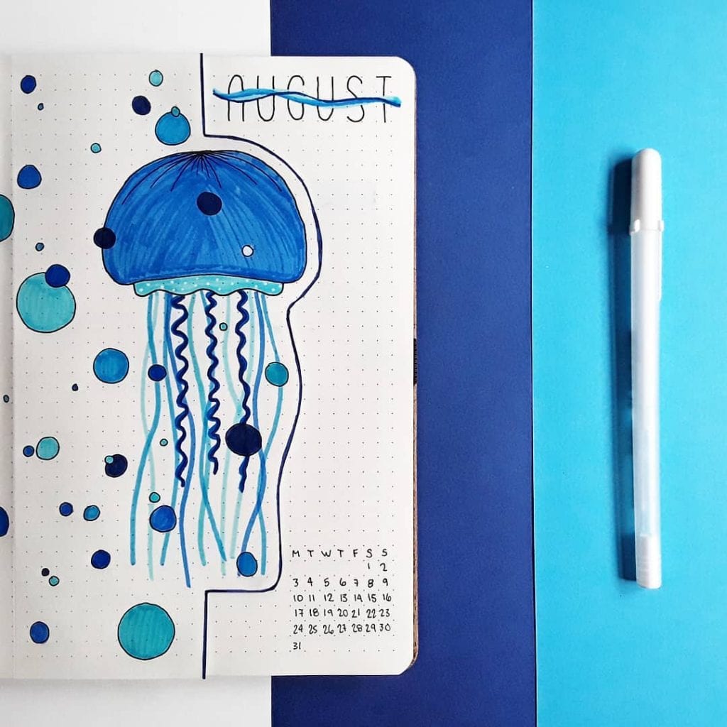 22 Ocean Bullet Journal Ideas for a Sea-tacular BuJo