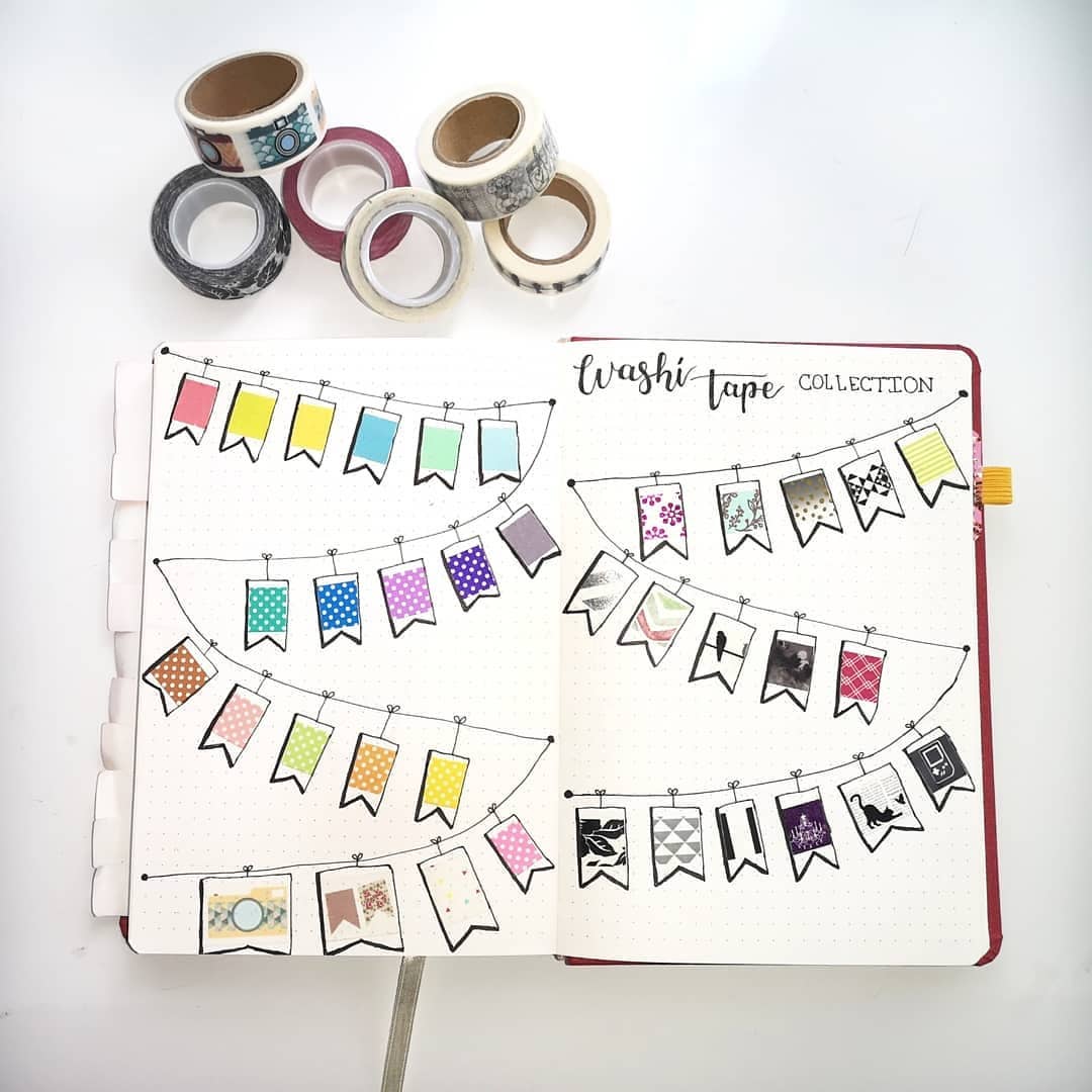 35 Creative Washi Tape Bullet Journal Ideas The Creatives Hour